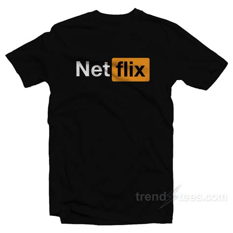 Netflix Pornhub Logo Parody T-Shirt - Trendstees.com