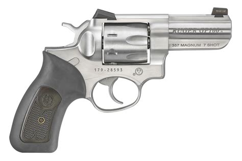 Shop Ruger GP100 .357 Magnum Double Action Revolver with 3 Inch Barrel and 7-Round Capacity for ...