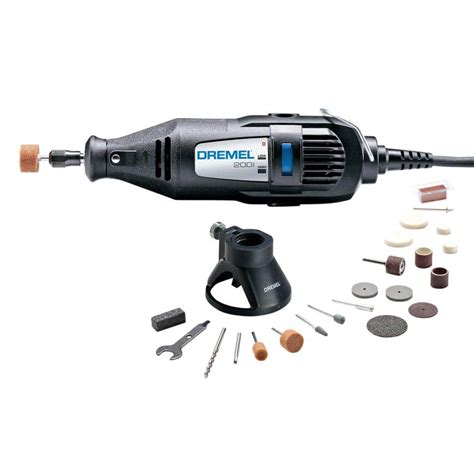 Dremel 200 Series 1.15 Amp 2-Speed Corded Rotary Tool with 22 Attachments-200-1/21 - The Home Depot