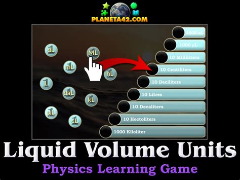 Liquid Volume Units | Physics Learning Game