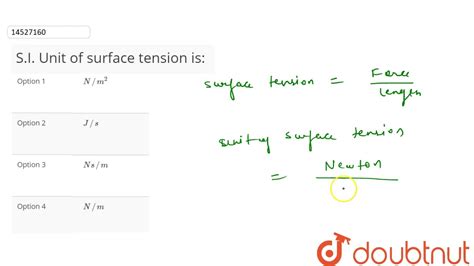 Unit Of Surface Tension - vacationploaty