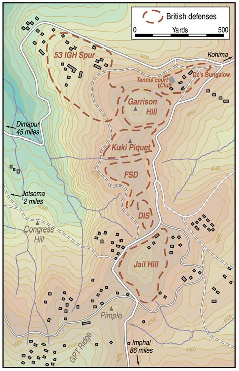 Battle Of Kohima Map