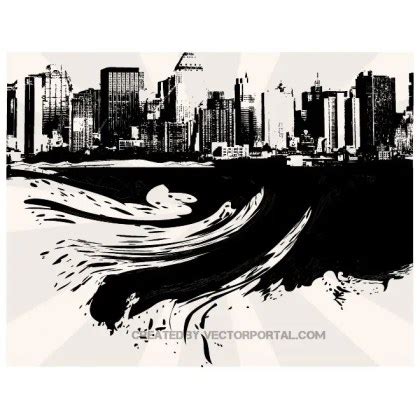 Free City Skyline Vector Art