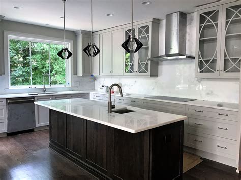 New Super White Quartzite Countertops And Full Backsplash | Home decor kitchen, Countertops ...