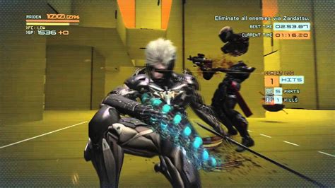 Metal Gear Rising: Revengeance - DLC VR Mission 10 Rank 1 - YouTube