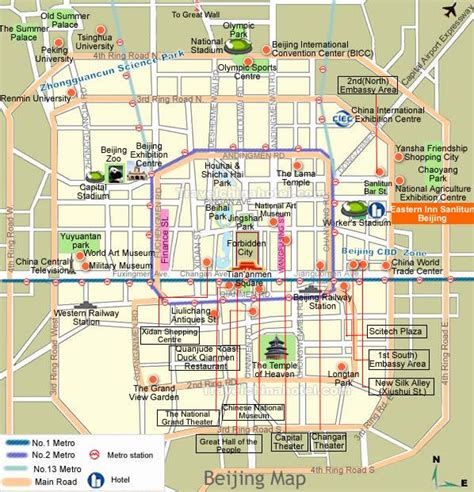 Sanlitun Beijing map - Sanlitun bar street Beijing map (China)