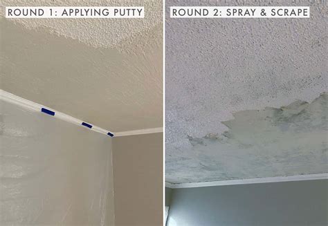 Easy Diy Popcorn Ceiling Removal – Two Birds Home