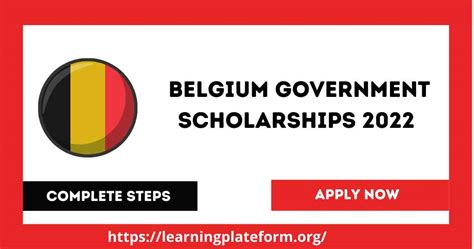 Belgium Government Scholarships 2022 - Information Hub