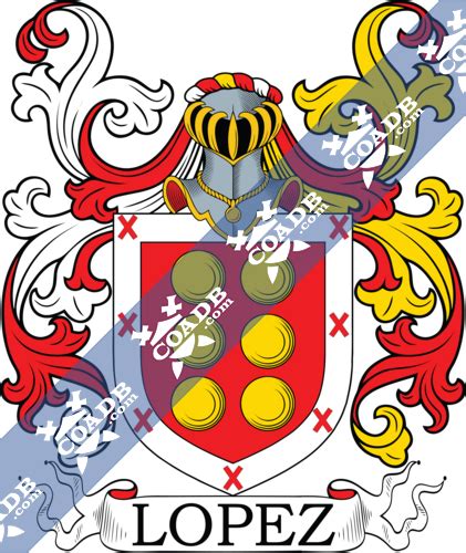 Lopez Family Crest, Coat of Arms and Name History