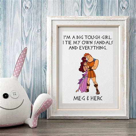 Meg Hercules Wall Art Hercules Disney Quotes Megara Quote | Etsy