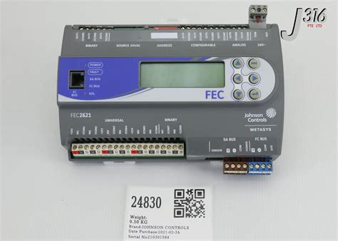 24829 JOHNSON CONTROLS METASYS IOM4711 INPUT/OUTPUT MODULE 17 POINT MS ...