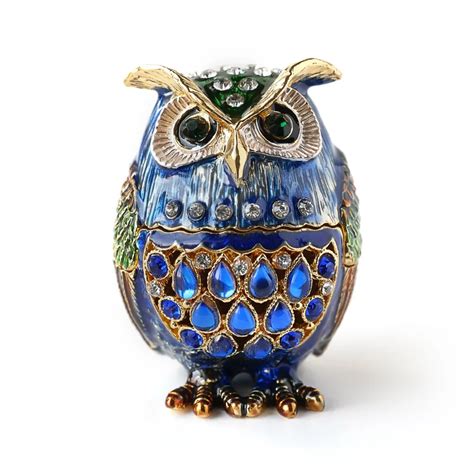 New Owl Trinekt Gifts Small Owl Trinket Jewelry Box Trinket Lovely Owl ...