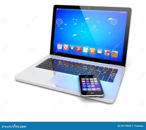 Laptop, And Smartphone Royalty Free Stock Images - Image: 30179849