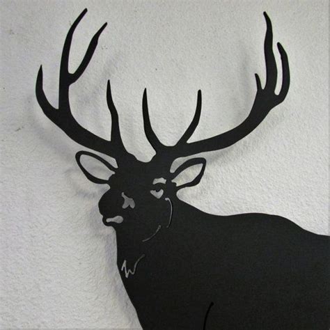 Elk, Metal Wall Art, Metal Elk Wall Hanging, Metal Home/office Décor, Metal Wildlife, Made in ...