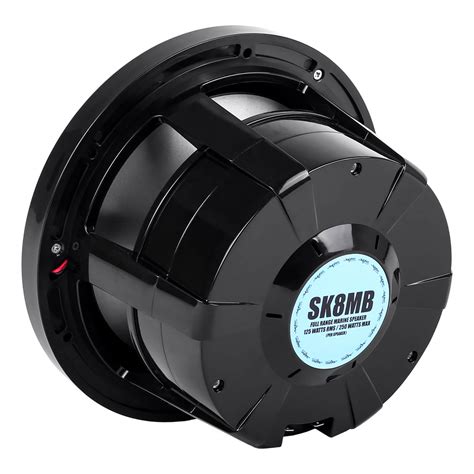 SK8MB | Marine 8" Full Range 2-Way 500 Watt Speakers - Black (Pair) - Skar Audio