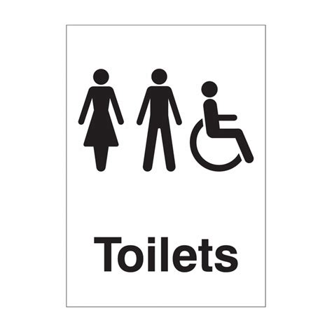 Unisex Accessible Toilet Door Signs | Unisex Toilet Door Sign