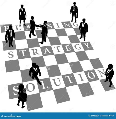 Planning Strategy Solution Human Chess People Stock Vector - Illustration of people, human: 24483691