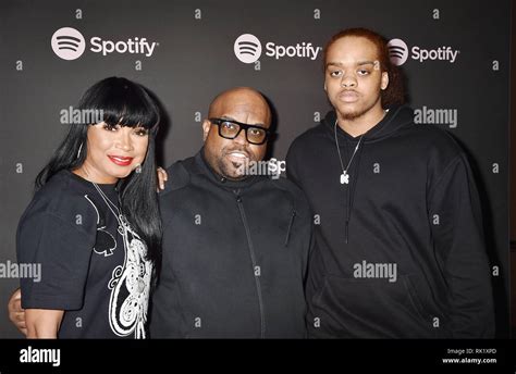 LOS ANGELES, CA - FEBRUARY 07: (L-R) Shani James, CeeLo Green and ...