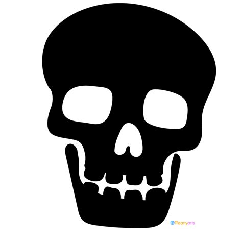 FREE Skull Silhouette Clipart (Royalty-free) | Pearly Arts