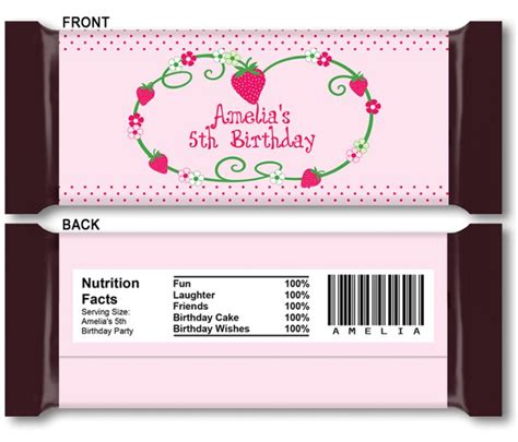 DIY Candy Bar Wrapper Templates – personalized candy bars | Candy bar wrapper template, Candy ...