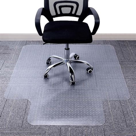 Office Carpet Chair Mat, Low Pile Carpet Protector with Lip, Easy Rolling, Computer Desk Gaming ...