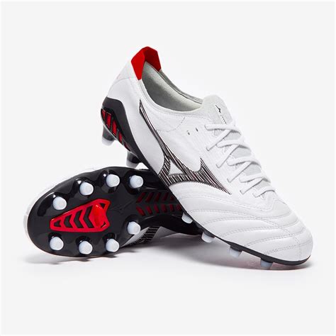 Mizuno Morelia Neo 3 Beta Made In Japan FG - White/Black/Chinese Red - Firm Ground - Mens Boots ...