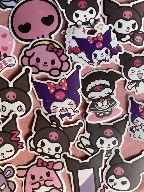 Kuromi Sticker Pack5 Count | Etsy