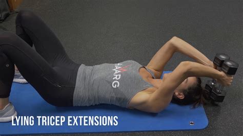 Lying Tricep Extensions - YouTube