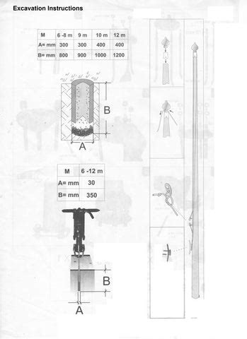 Hinged Base Flagpole Installation Instructions – United Flags And Flagstaffs