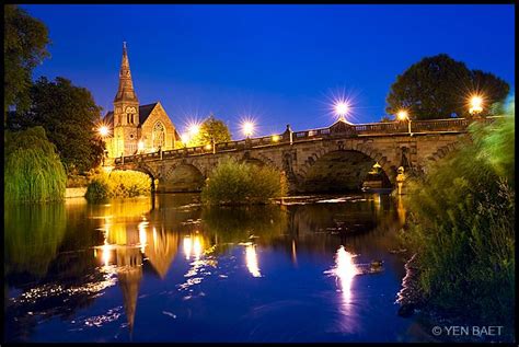 Shrewsbury - The English Bridge on the River Severn | River severn, Shrewsbury, Severn