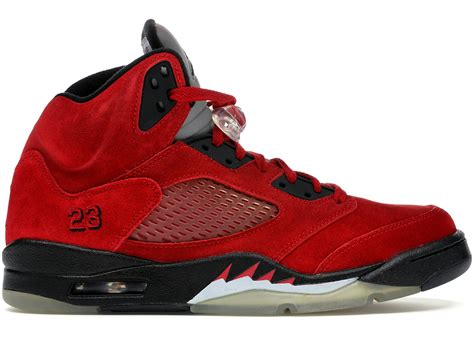 Jordan 5 Retro DMP Raging Bull Red Suede - 136027-601