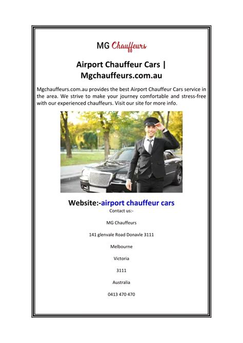 PPT - Airport Chauffeur Cars Mgchauffeurs.com.au PowerPoint Presentation - ID:12315436