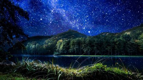 Starry Night Sky Desktop Wallpaper Download Best Hd Wallpaper - Vrogue