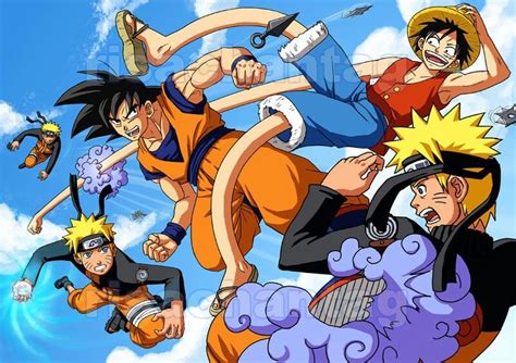 Naruto, goku and luffy | Anime crossover, Anime, Anime lovers