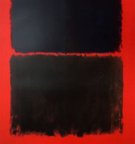 Mark ROTHKO (after) : Light red over black - Silkscreen - Contemporary ...