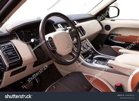 Interior Modern Premium Suv Leather Interior Stock Photo 2248706231 ...