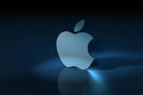 Apple Logo on Dark Background