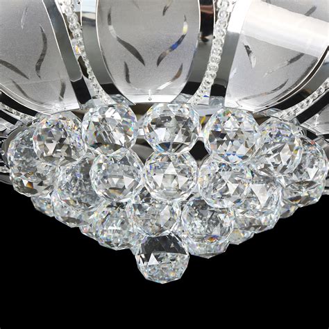 crystal ceiling fan light retractable blade – Pensber