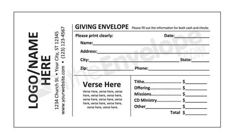 Fundraising Donation Envelope Template - Blogs