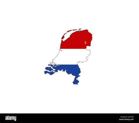 netherlands flag map Stock Photo - Alamy