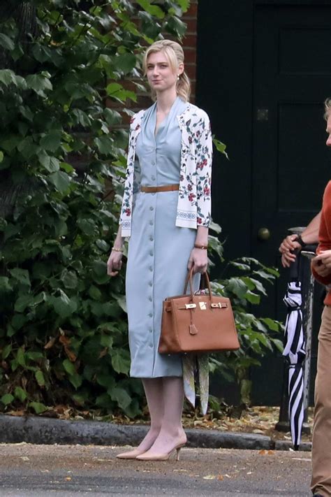 Elizabeth Debicki spotted on the set of 'Tenet' in North London, UK