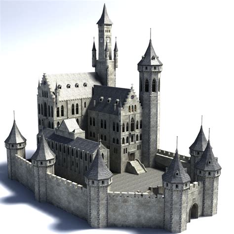 fantasy castle 3d model