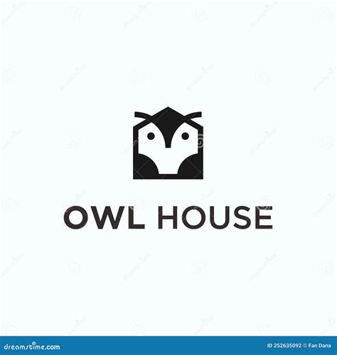 Owl House Logo Design Vector Illustration Stock Vector - Illustration of creative, document ...