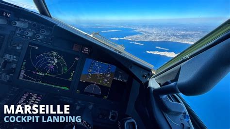 Boeing 737 MAX 8 STEEP APPROACH into Marseille | Cockpit View | GoPro 9 Pilot's View [4K] - YouTube