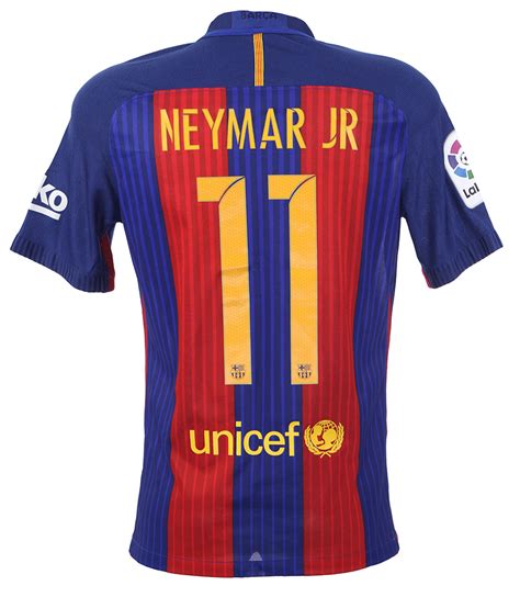 Lot Detail - 2016 Neymar FC Barcelona La Liga Jersey (MEARS LOA)