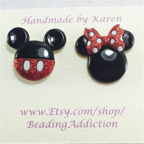 Disney Earrings Mickey Mouse Earrings Minnie Mouse Earrings - Etsy