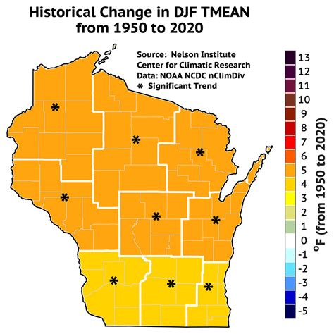 Climate change is warming Wisconsin winters faster than other seasons