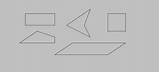 Parallelogram Parallelograms Shapes Template Shape Printable Coloring  sketch template