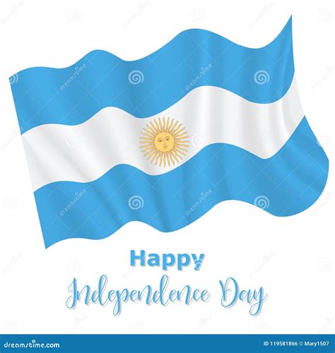 9 July, Argentina Independence Day Background Stock Vector ...