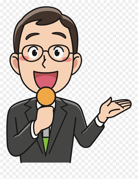 Big Image - Male Presenter Cartoon Clipart (#656386) - PinClipart